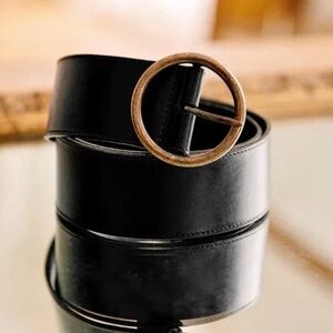 NWT SÉZANE Alicia Belt in Black Leather 85